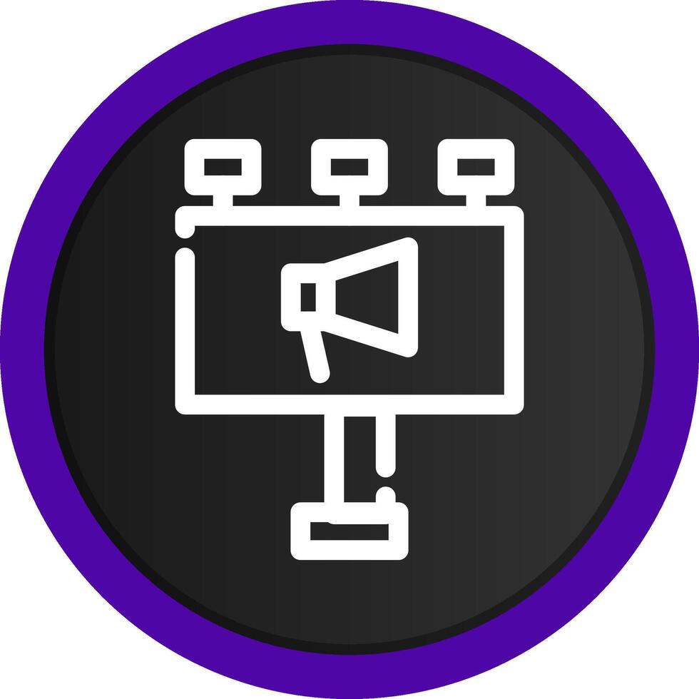 Billboard Creative Icon Design vector