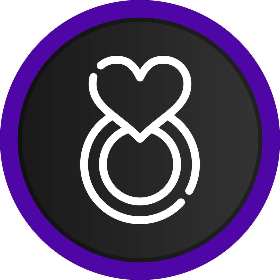 Engagement Ring Creative Icon Design vector