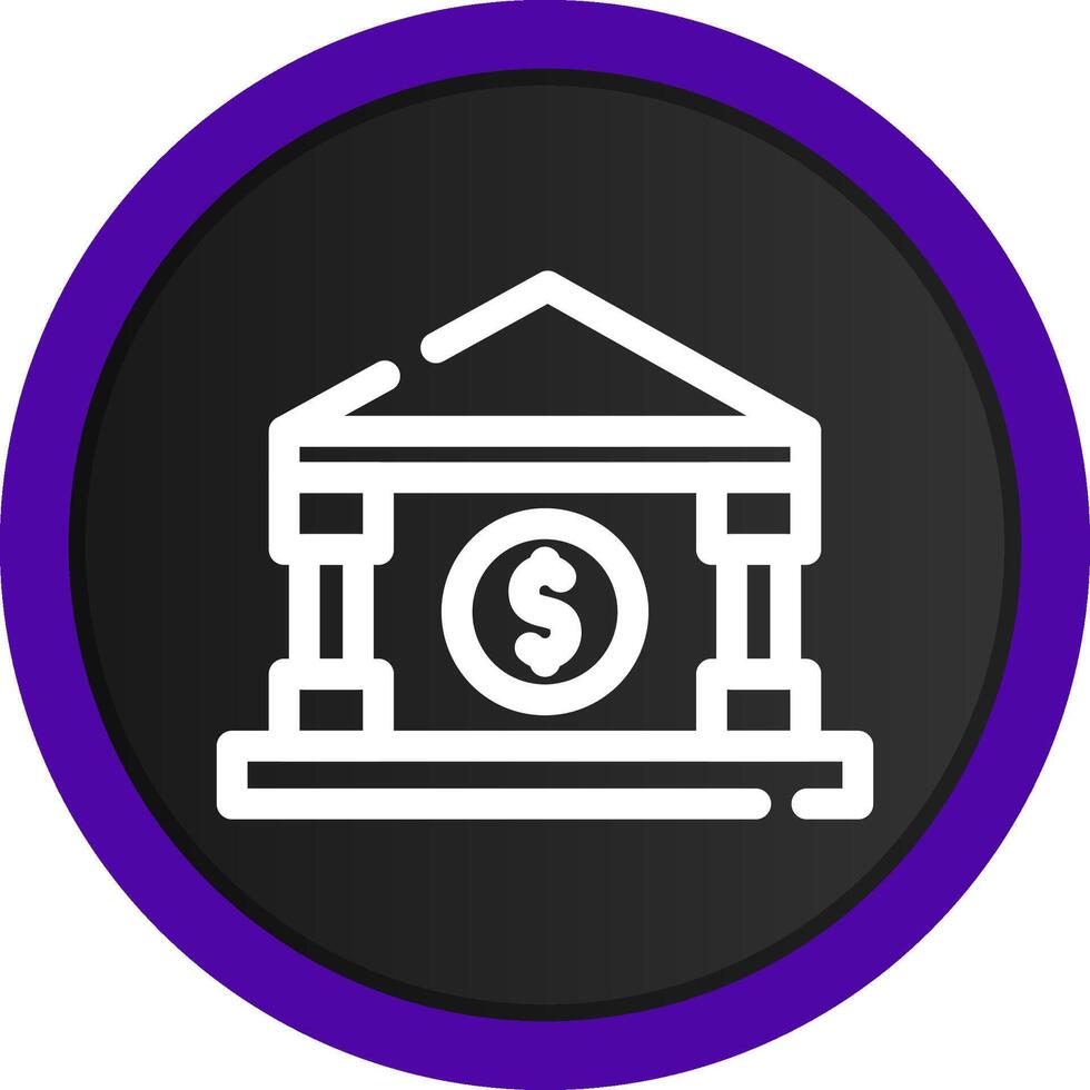 diseño de icono creativo de banco vector