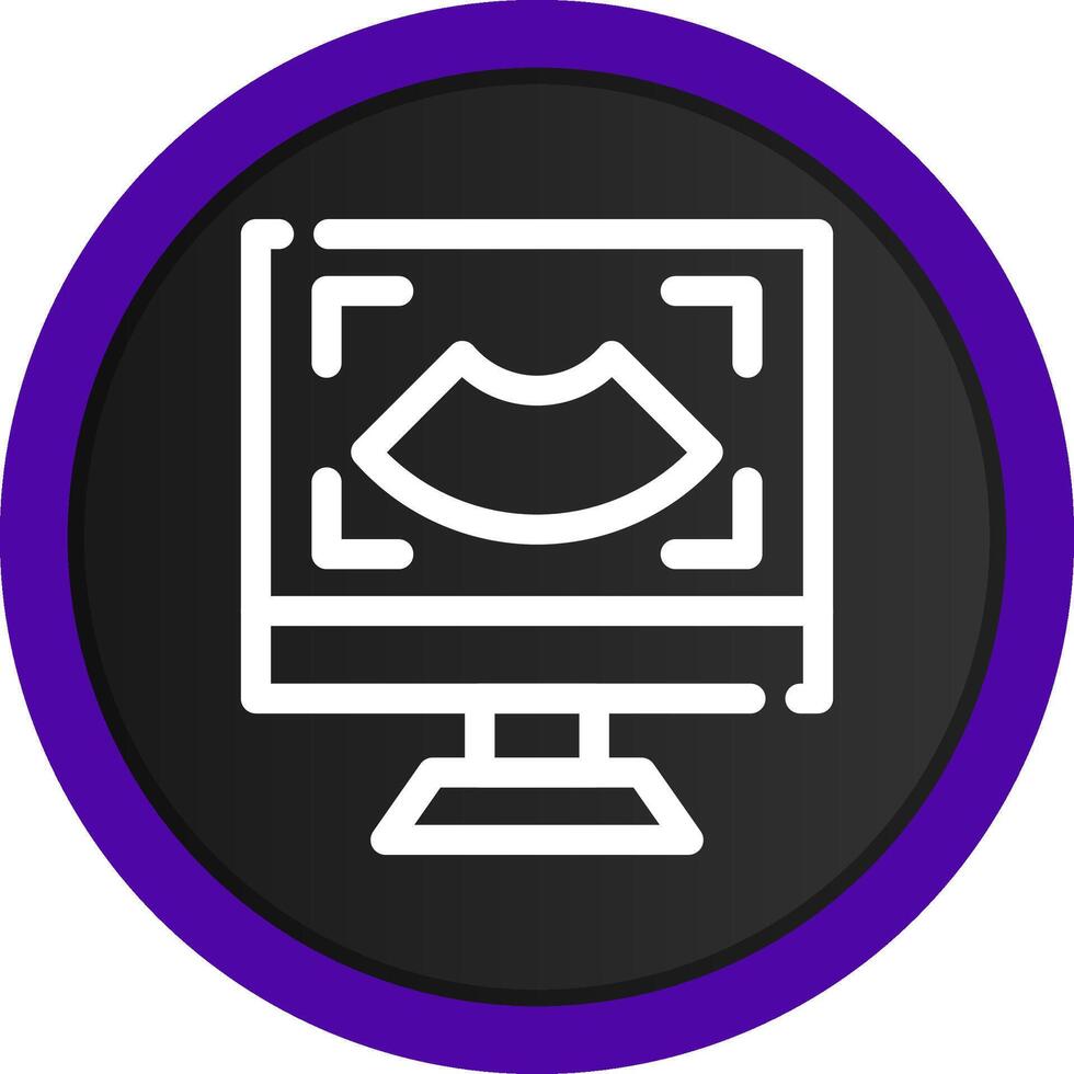 Ultrasound Creative Icon Design vector