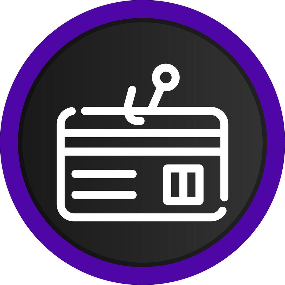 Phishing Credit Card Creative Icon Design vector