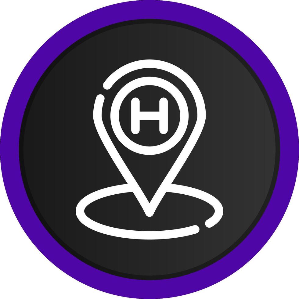Helipad Creative Icon Design vector