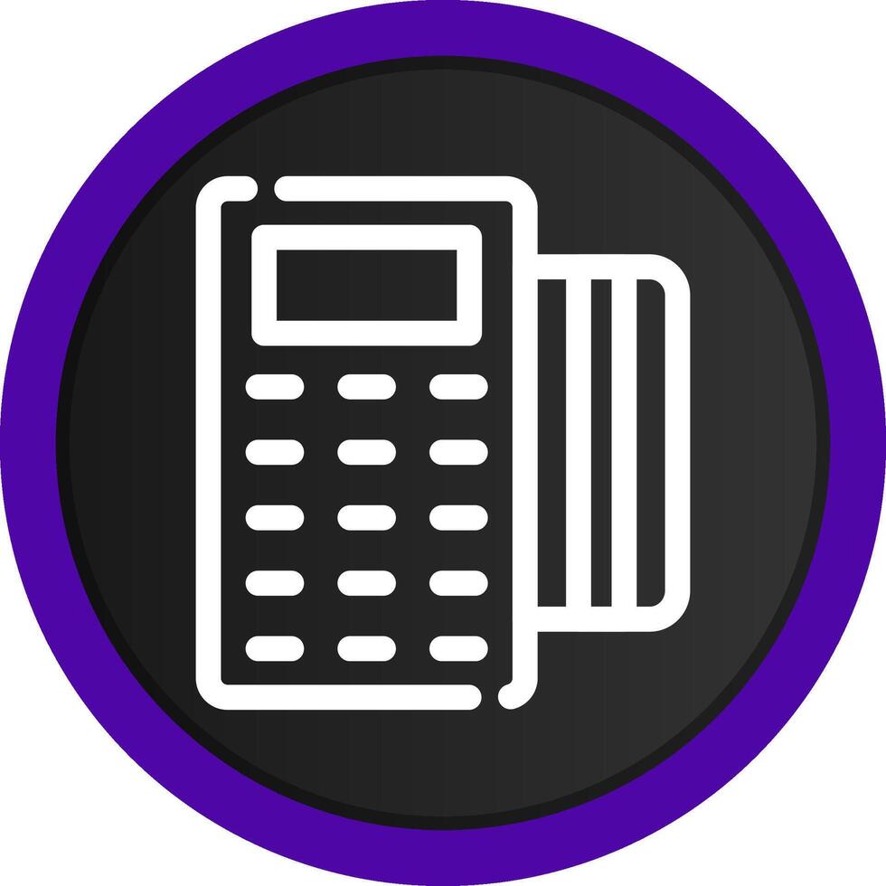 Pos Terminal Creative Icon Design vector
