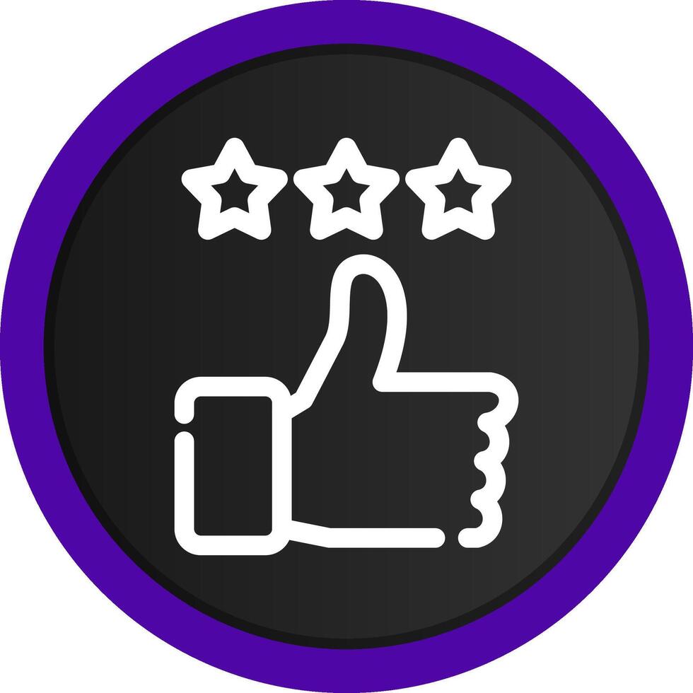 Thumbs Up Creative Icon Design vector