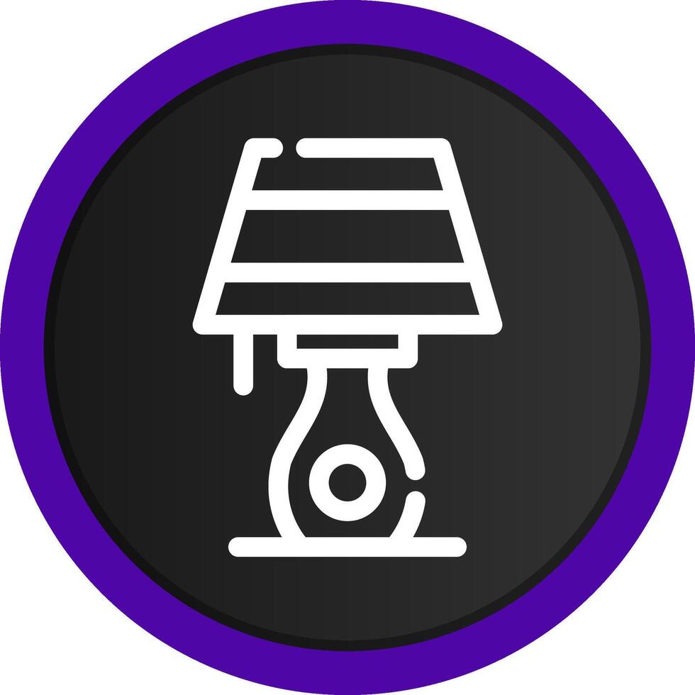 Table Lamp Creative Icon Design vector