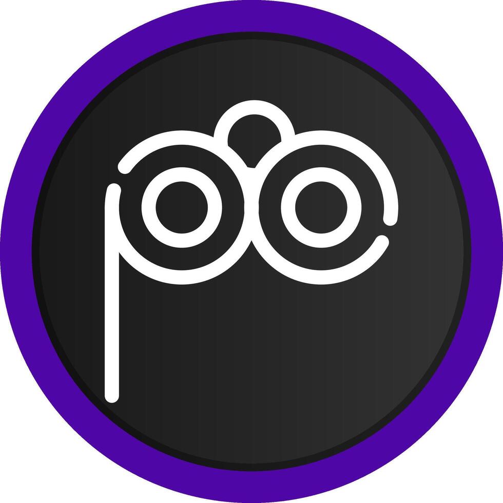 Lorgnette Glasses Creative Icon Design vector