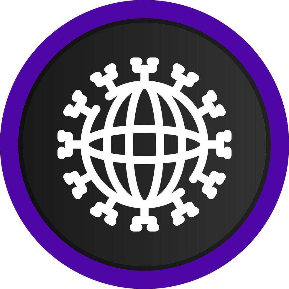 Global Network Creative Icon Design vector