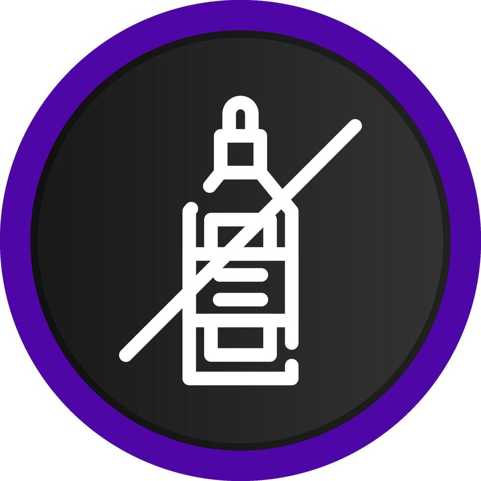 No Wine Creative Icon Design vector