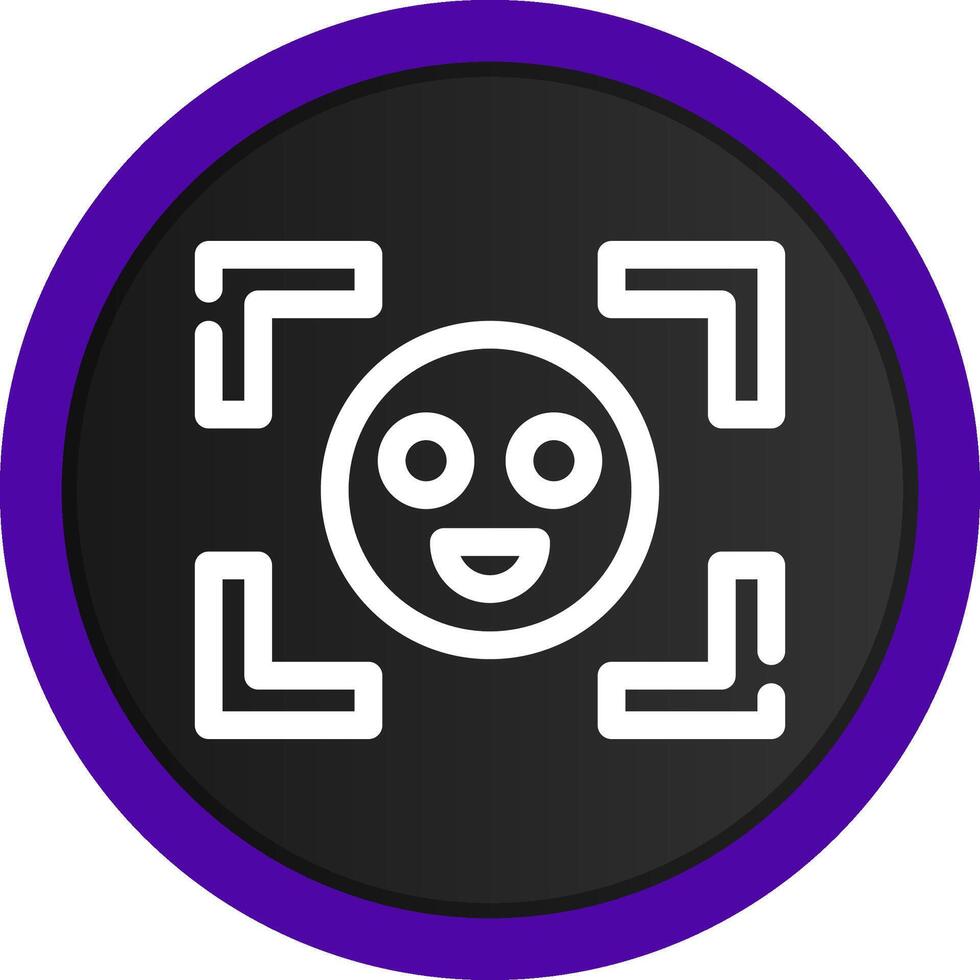 Face Detection Creative Icon Design vector