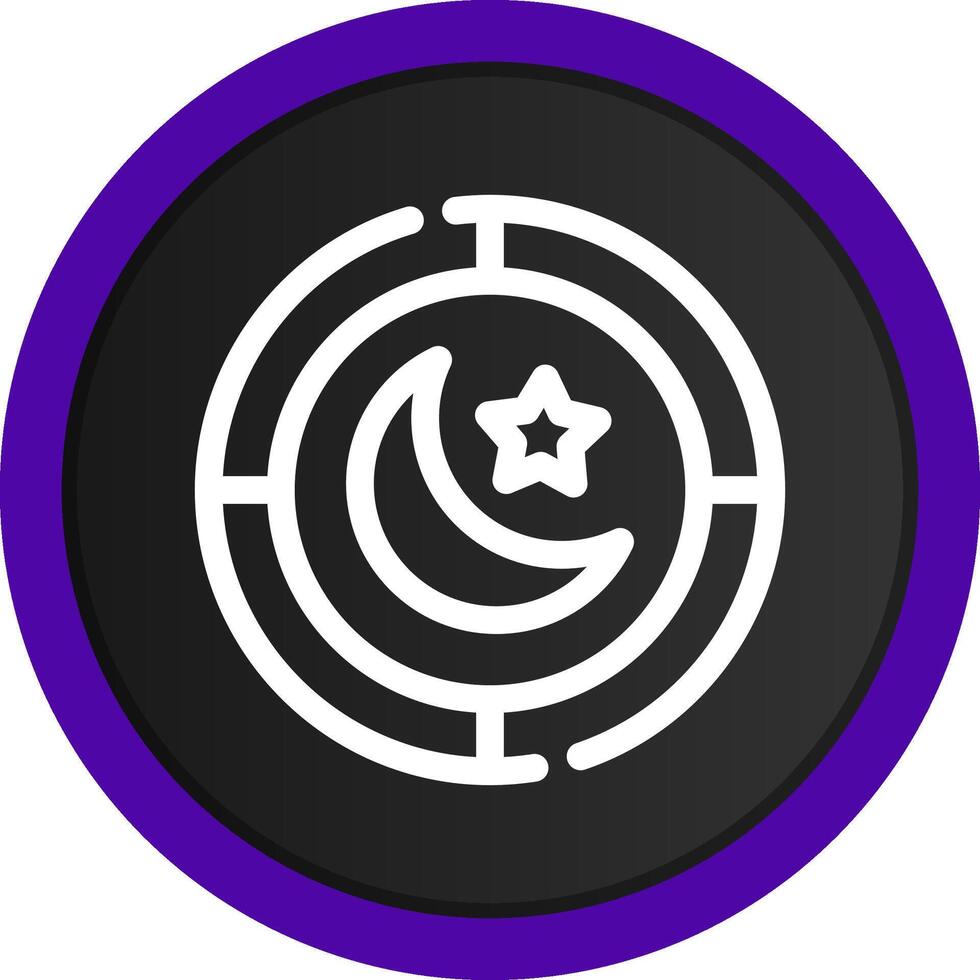 Night Creative Icon Design vector