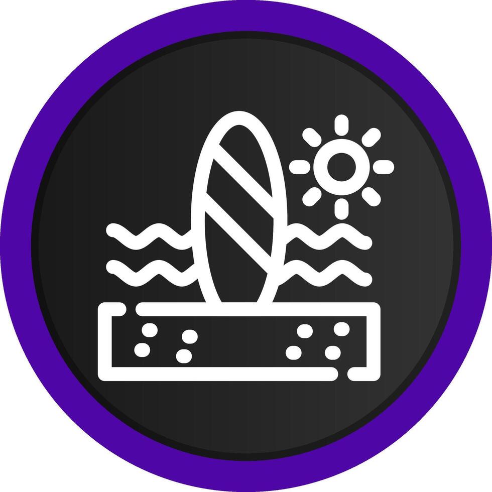 diseño de icono creativo de paddle surf vector