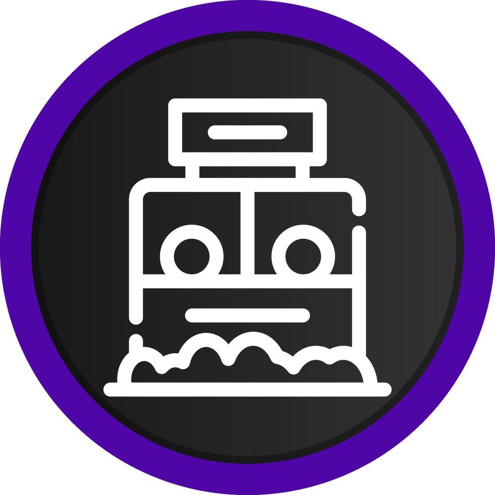 Ticket Box Creative Icon Design vector
