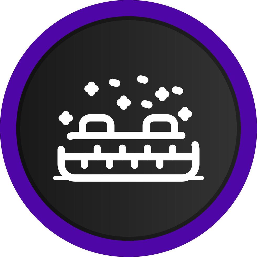 Inflatable Sled Creative Icon Design vector