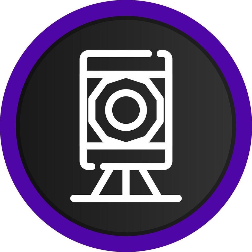 Theodolite Creative Icon Design vector