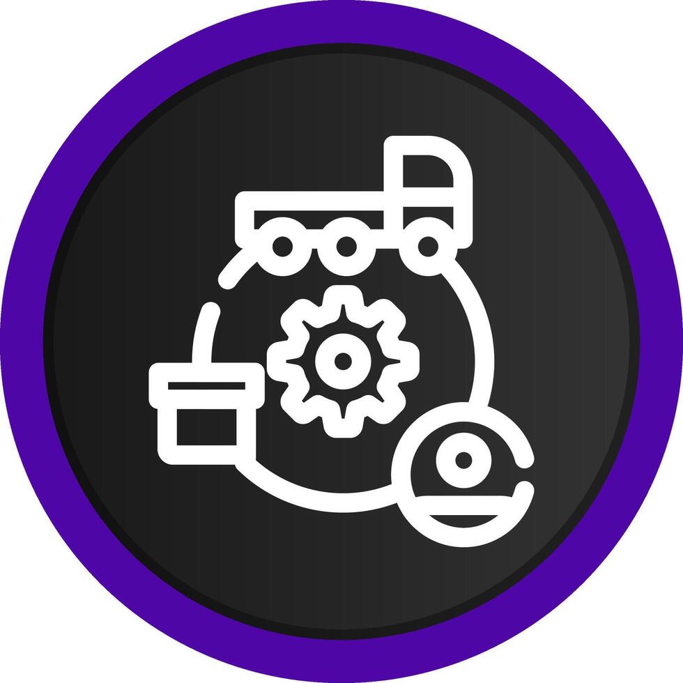 Supply Chain Creative Icon Design vector