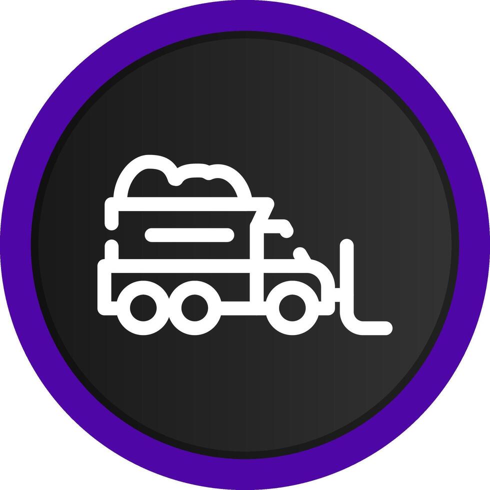 Snowplow Creative Icon Design vector