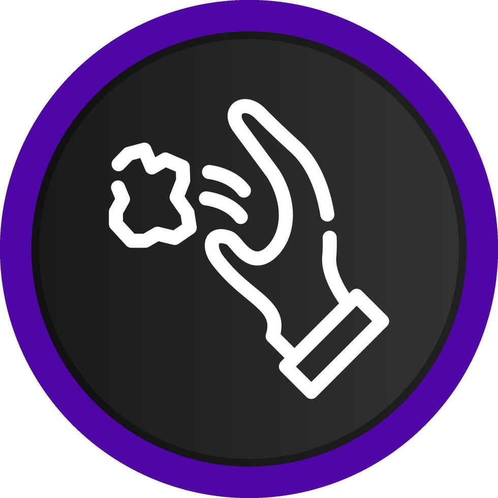 Throwing Trash Creative Icon Design vector