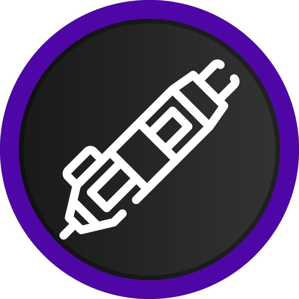 3D Pen Creative Icon Design vector