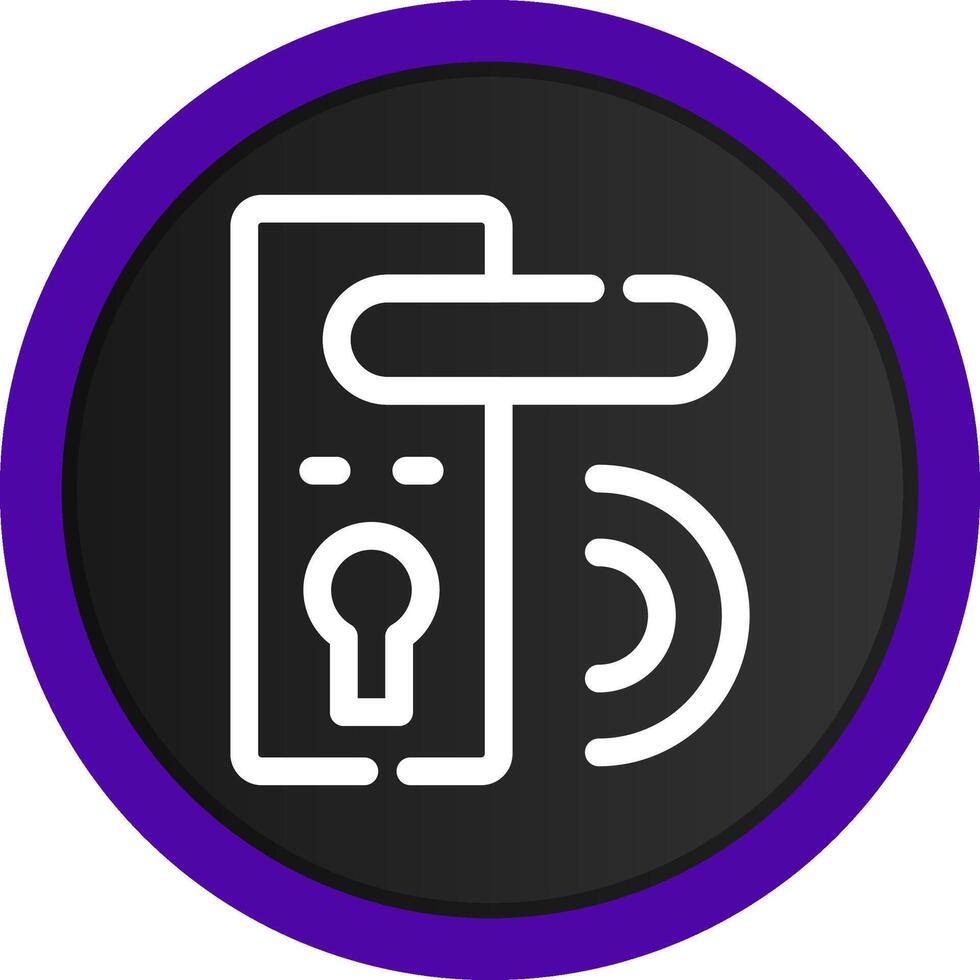 Door Lock Creative Icon Design vector