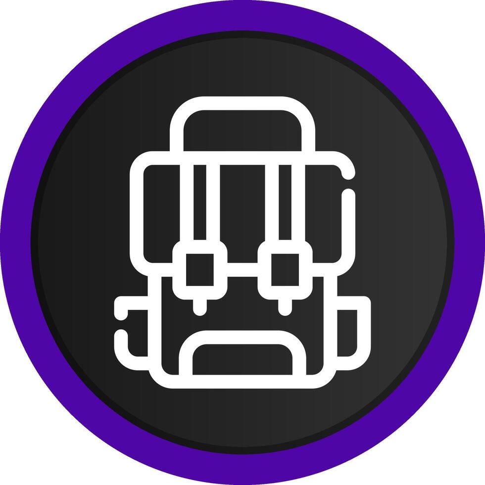 Backpack Creative Icon Design vector