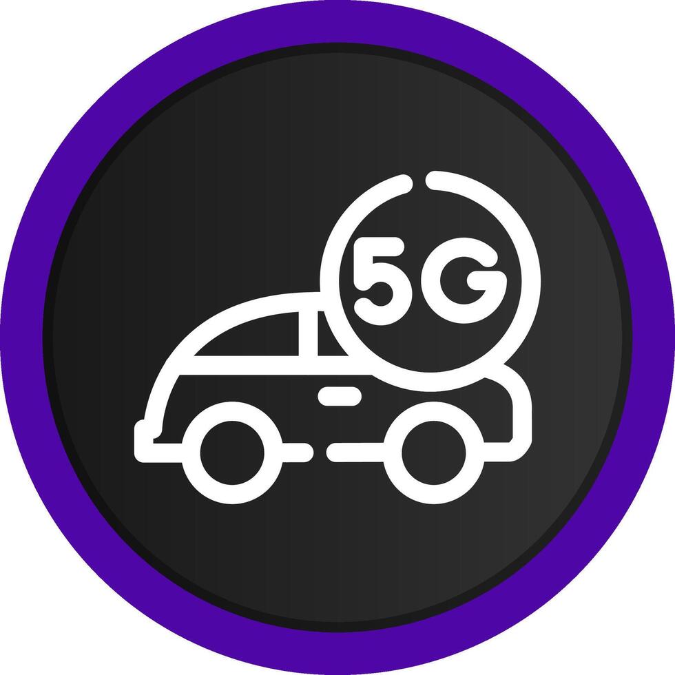 Smart Car Creative Icon Design vector