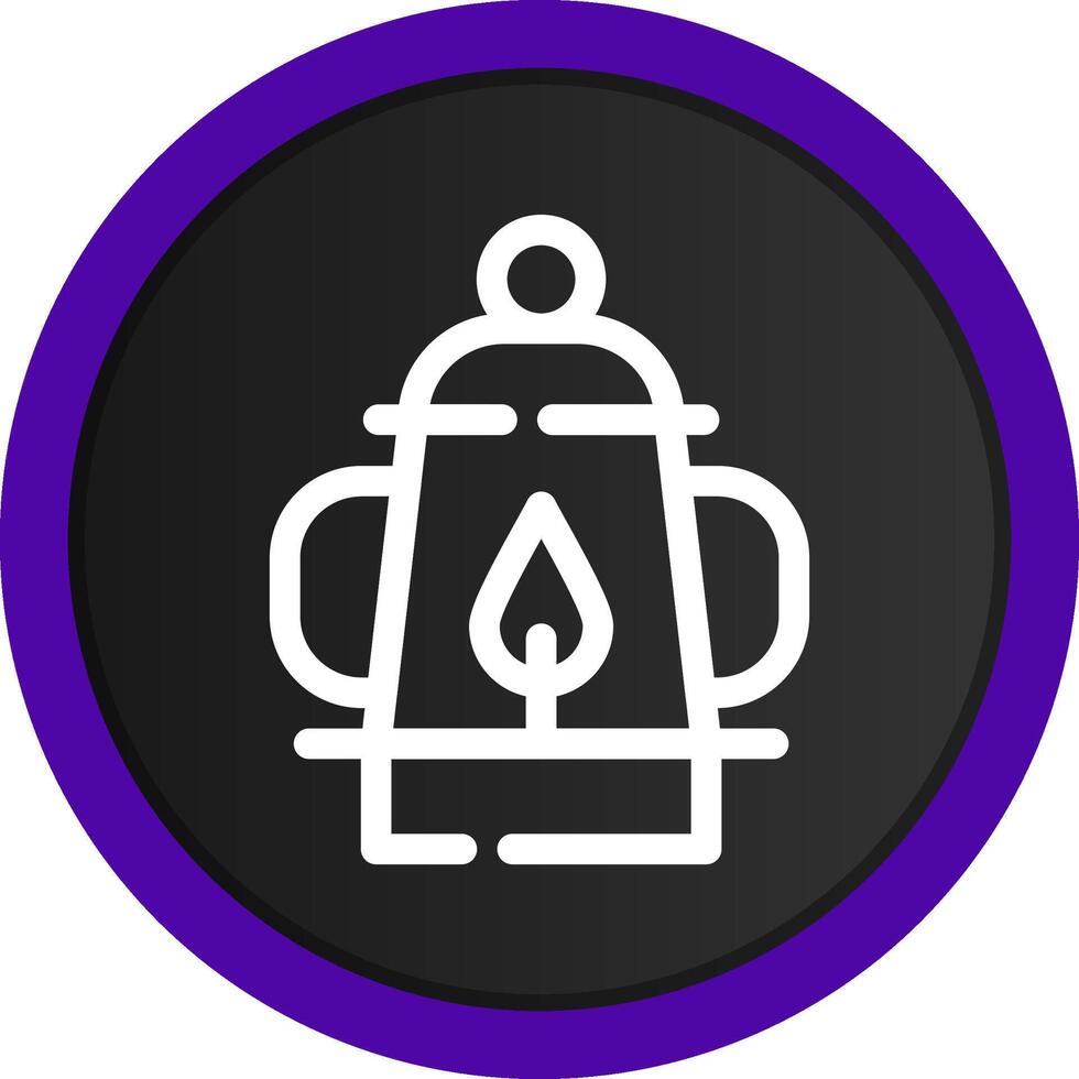 Oil Lamp Creative Icon Design vector