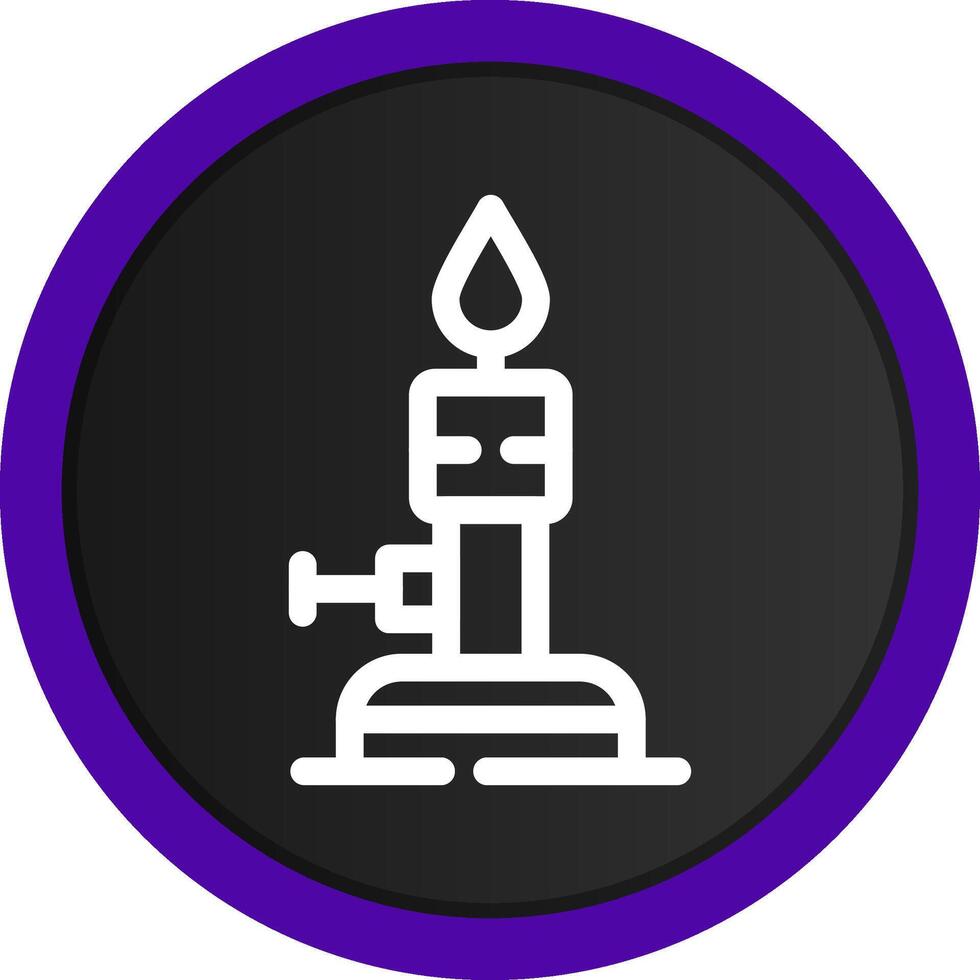 Bunsen Burner Creative Icon Design vector