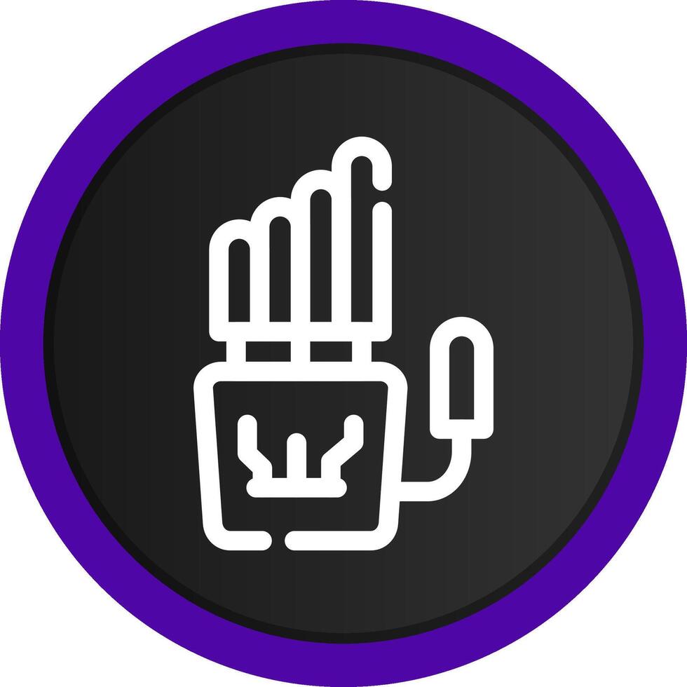 Robot Hand Creative Icon Design vector