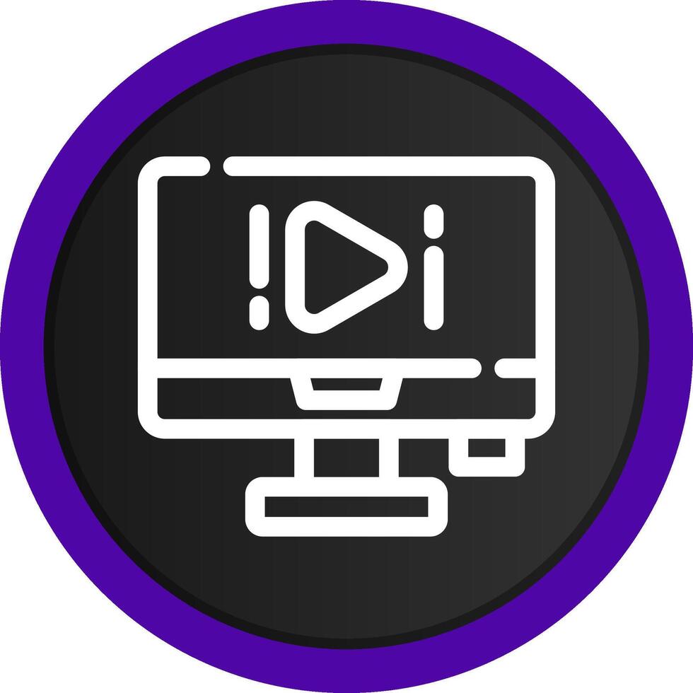 Watch TV Creative Icon Design vector