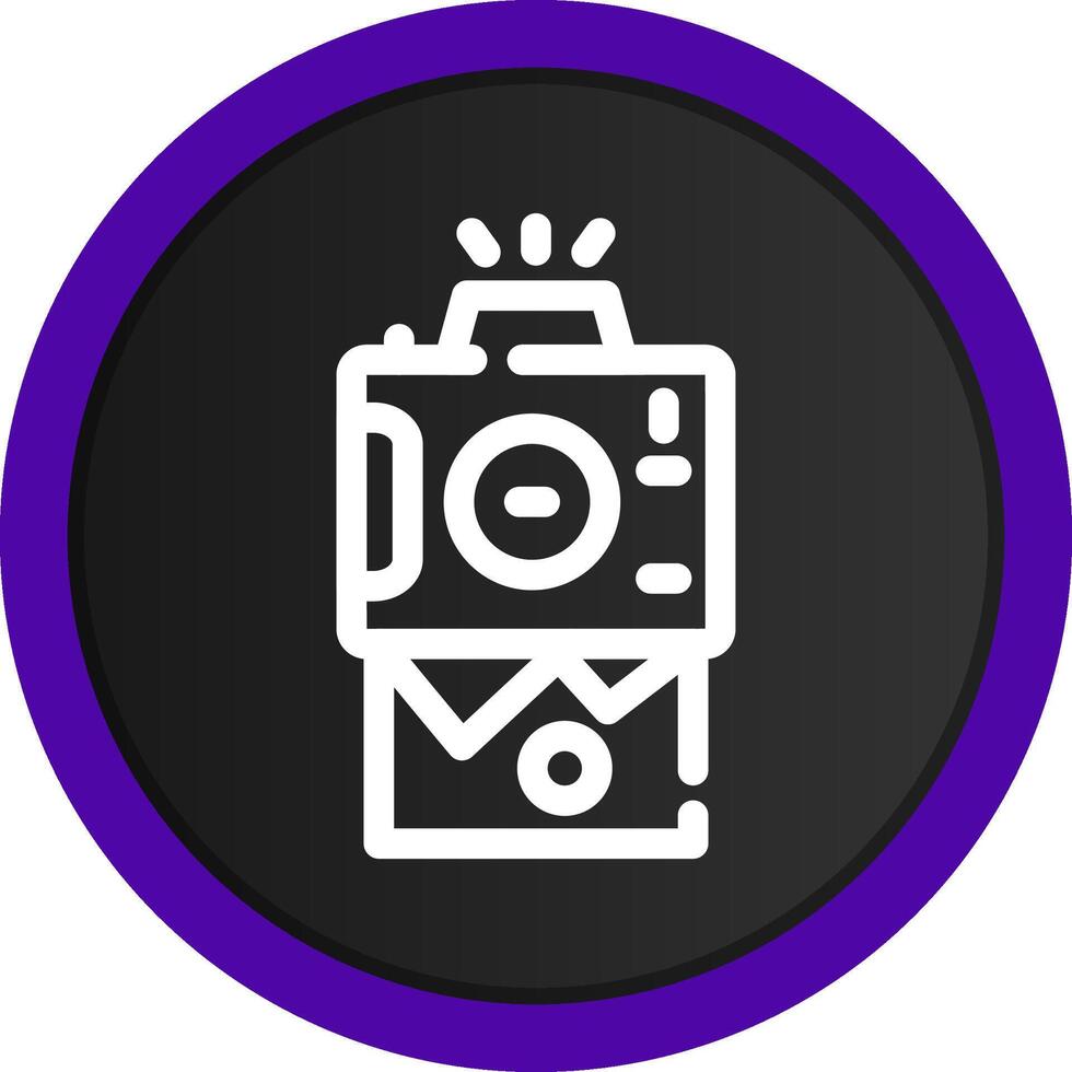 Instant Camera Creative Icon Design vector
