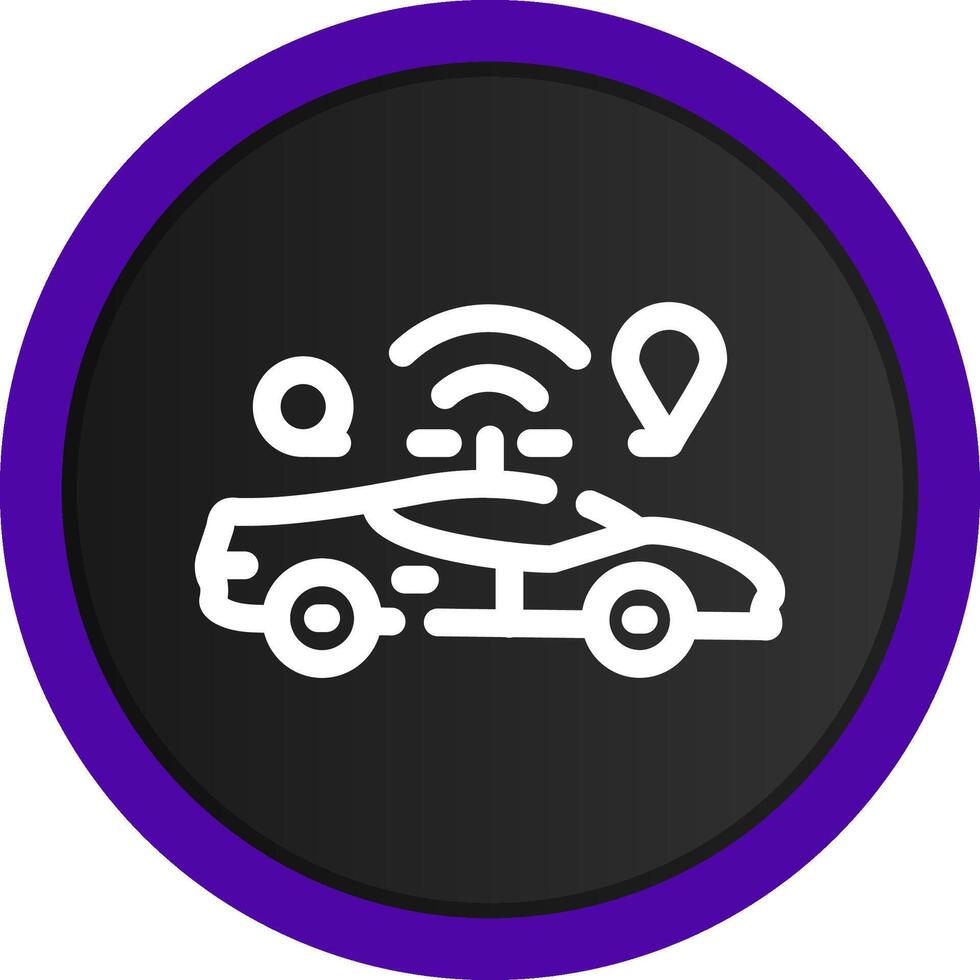 Self Driving Creative Icon Design vector