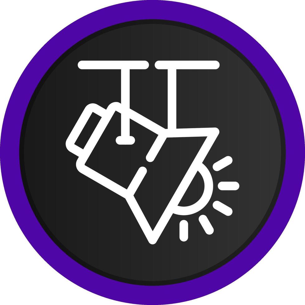 Spotlight Creative Icon Design vector
