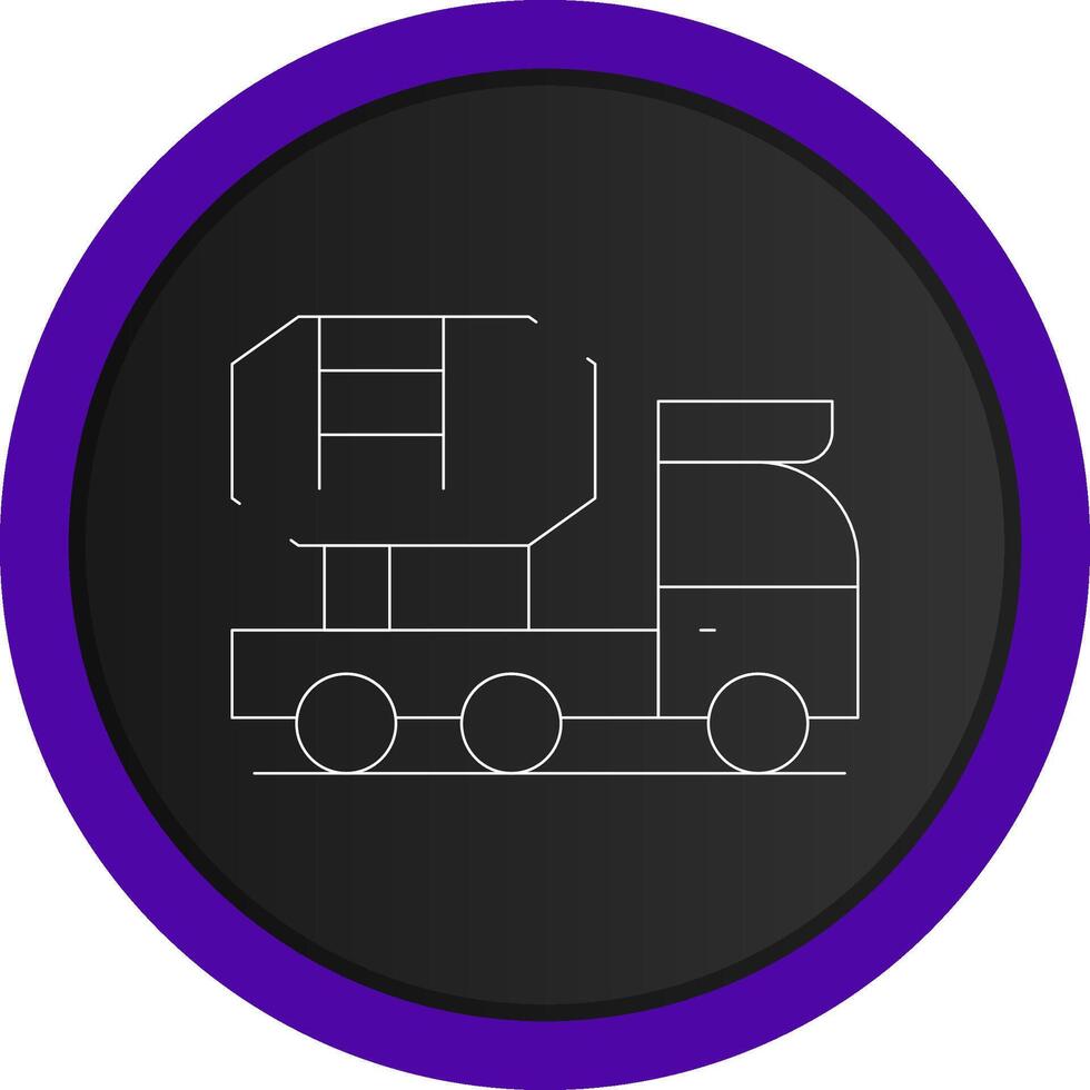 Mixer Truck Creative Icon Design vector