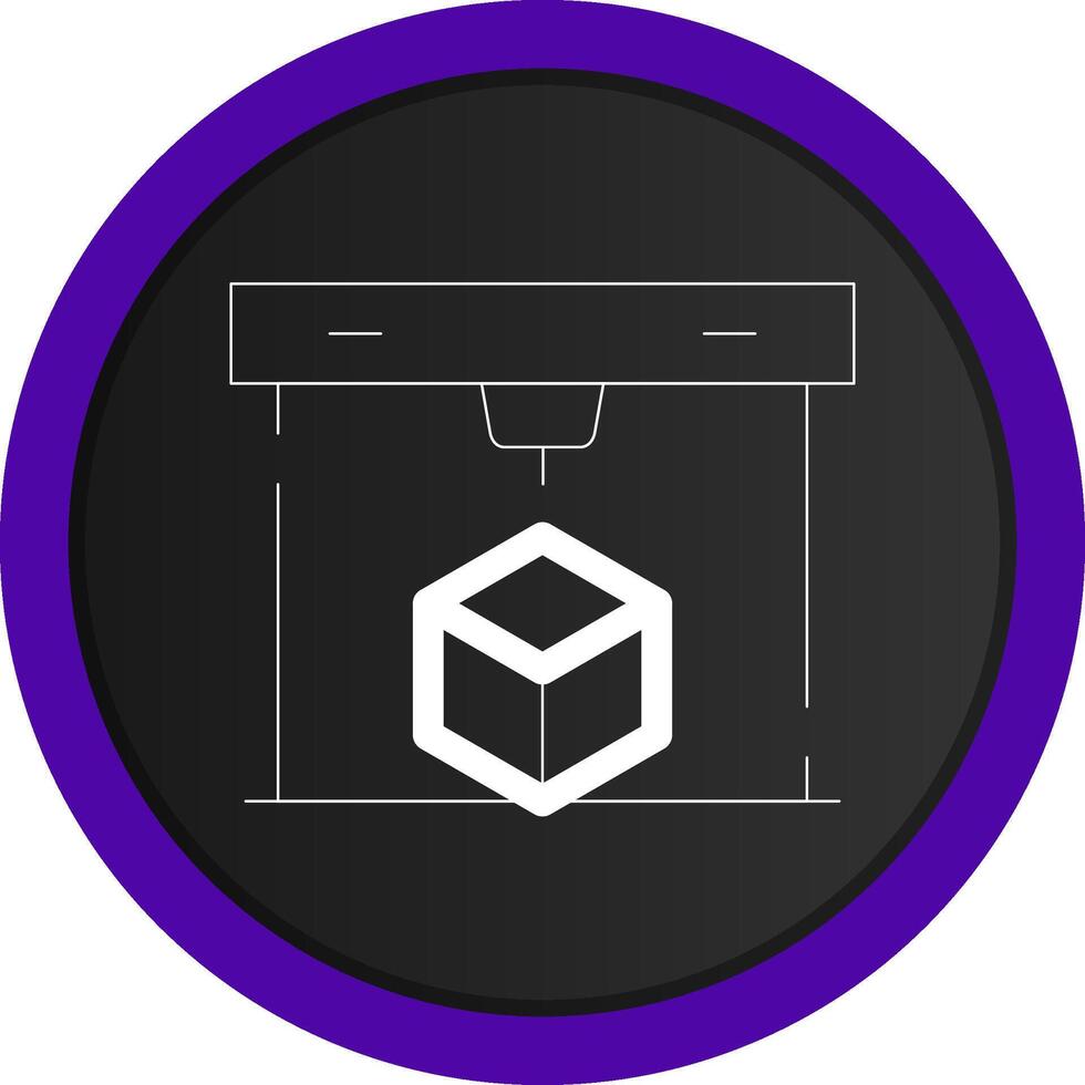 3D Printing Creative Icon Design vector