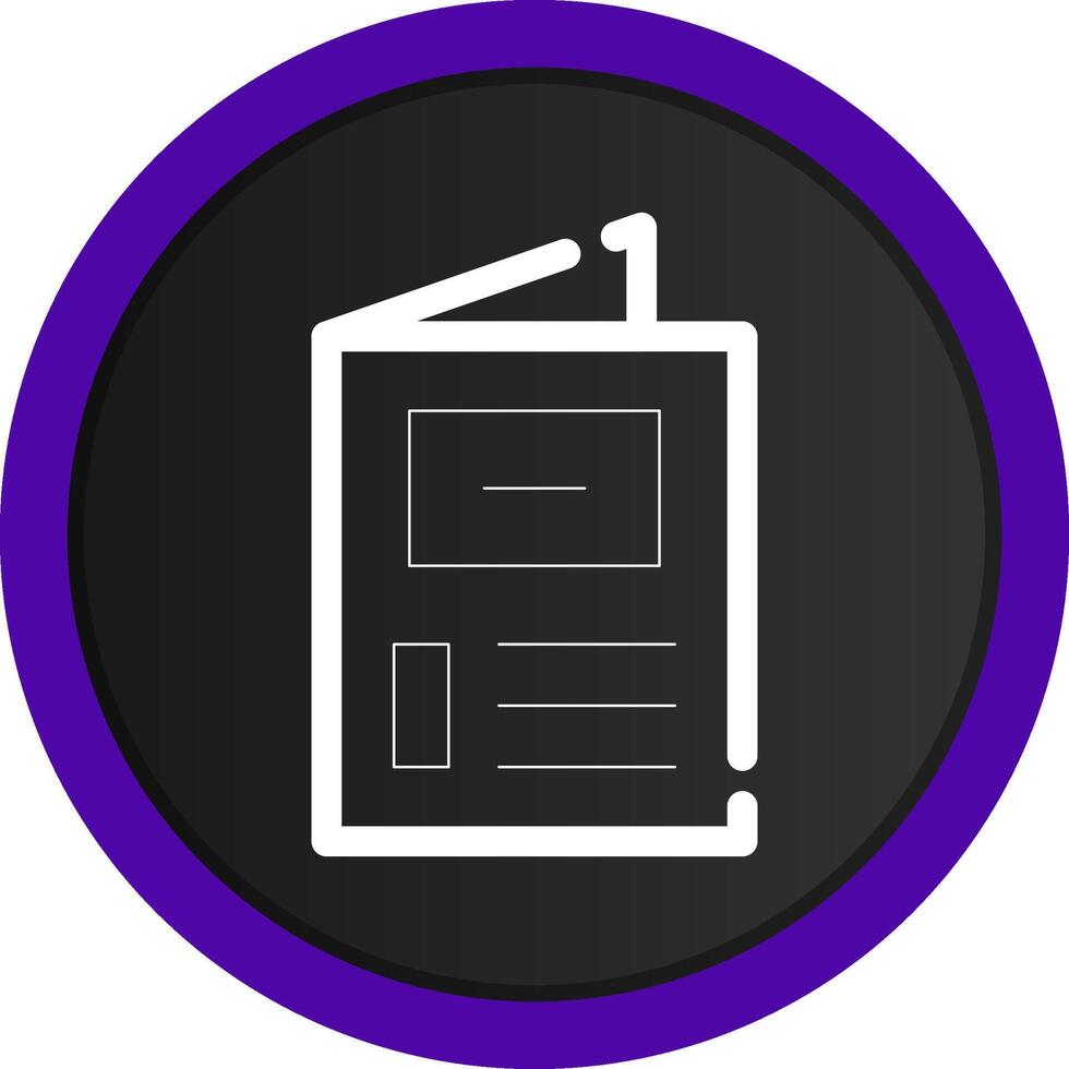 Brochure Creative Icon Design vector