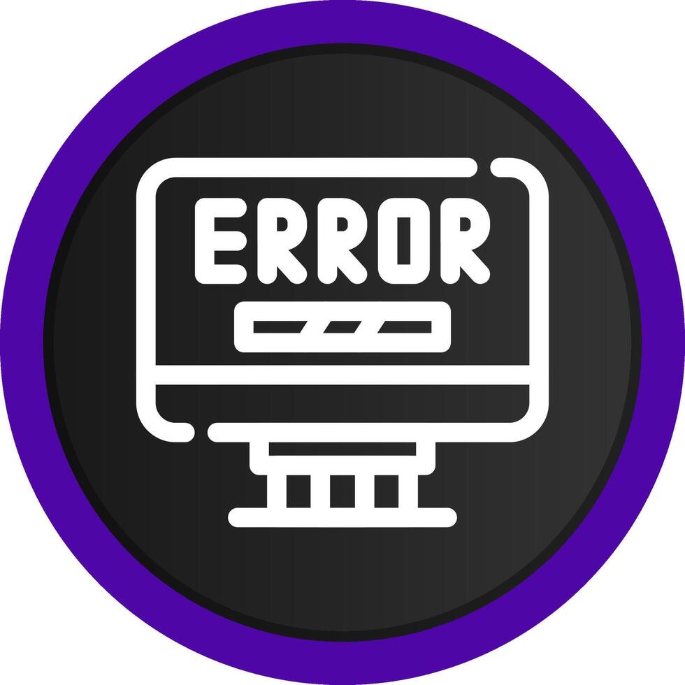 Error Creative Icon Design vector