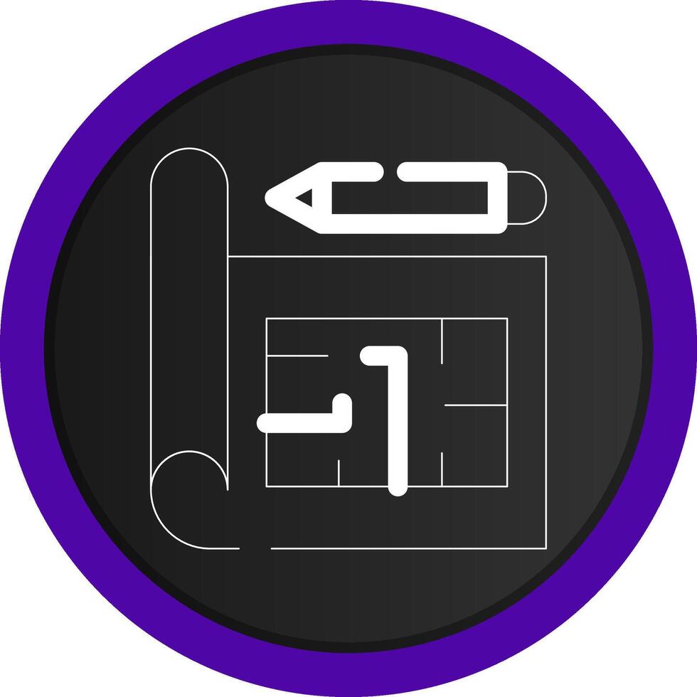 Blueprint Creative Icon Design vector