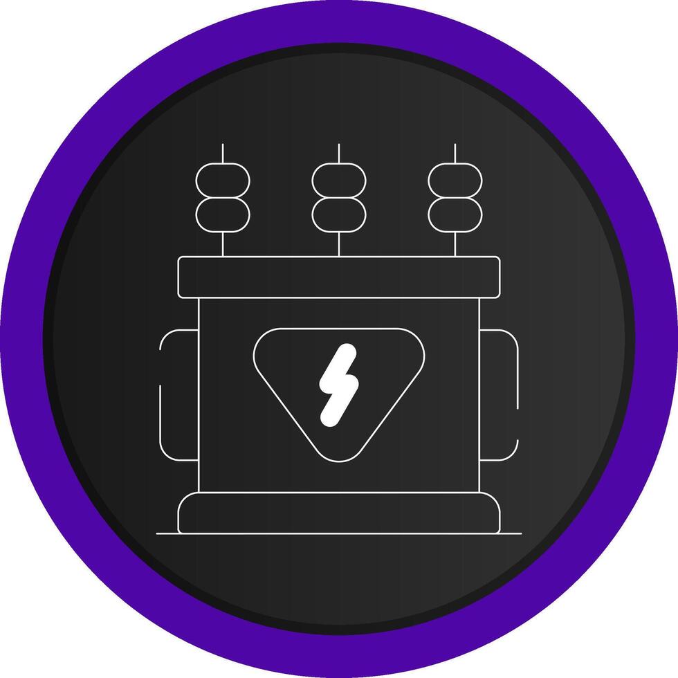 Power Transformer Creative Icon Design vector