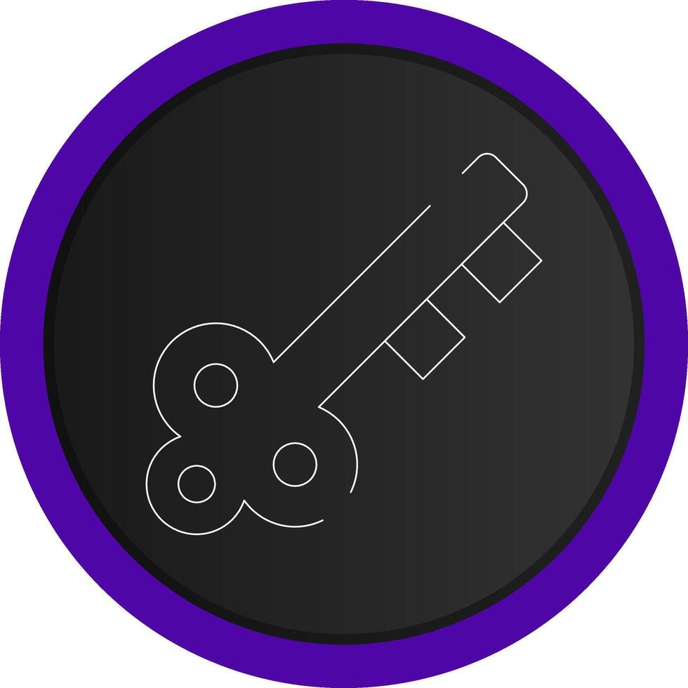 diseño de icono creativo de llave de puerta vector