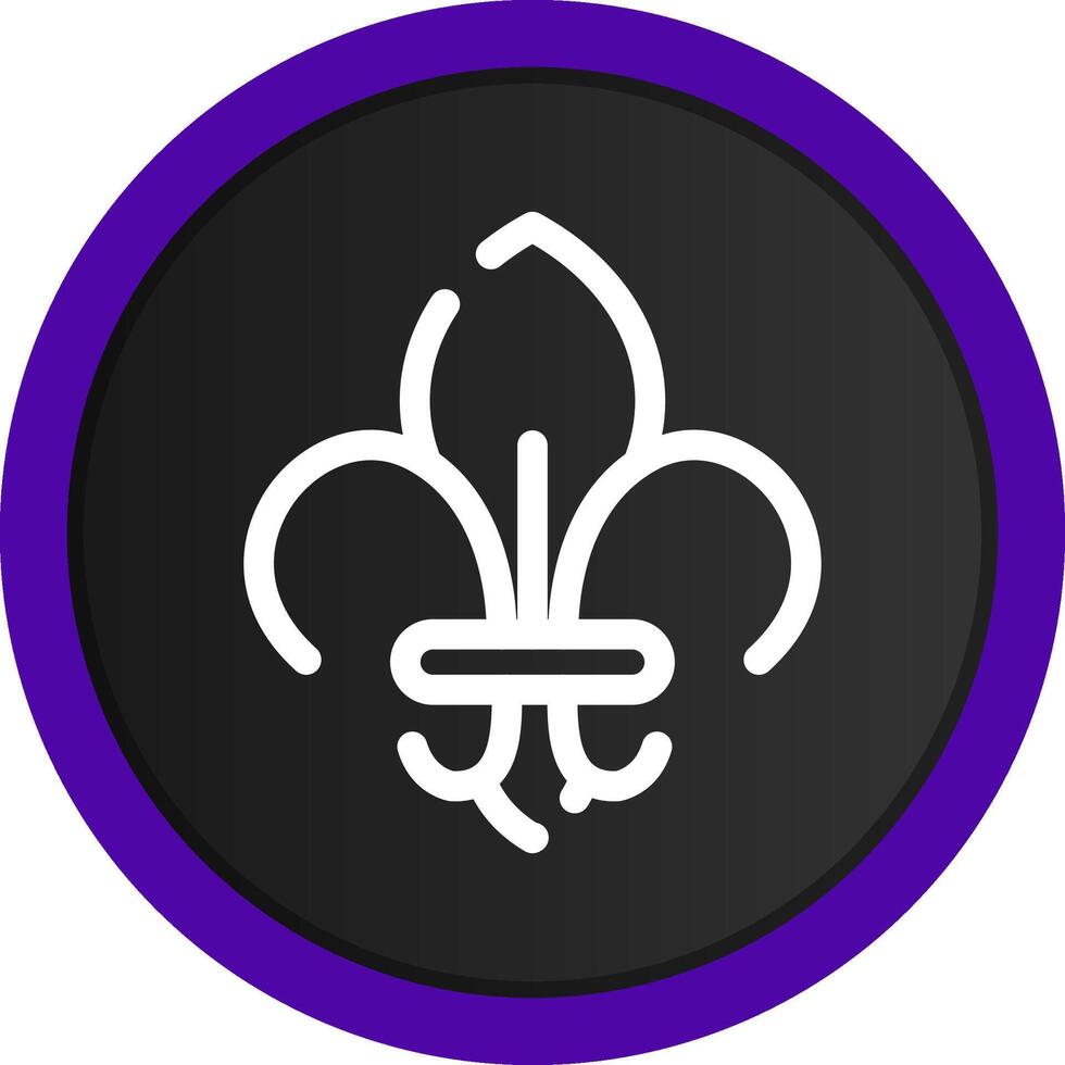 Fleur De Lis Creative Icon Design vector