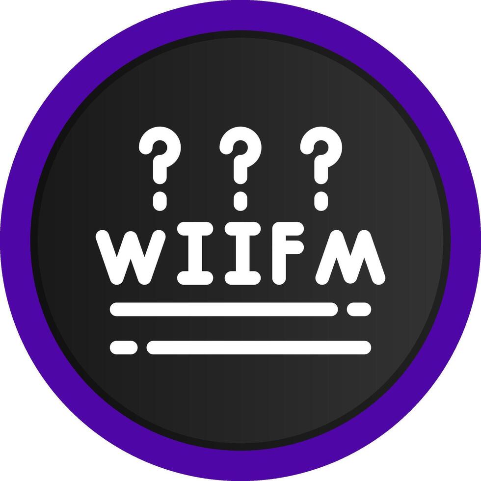 WIIFM Creative Icon Design vector
