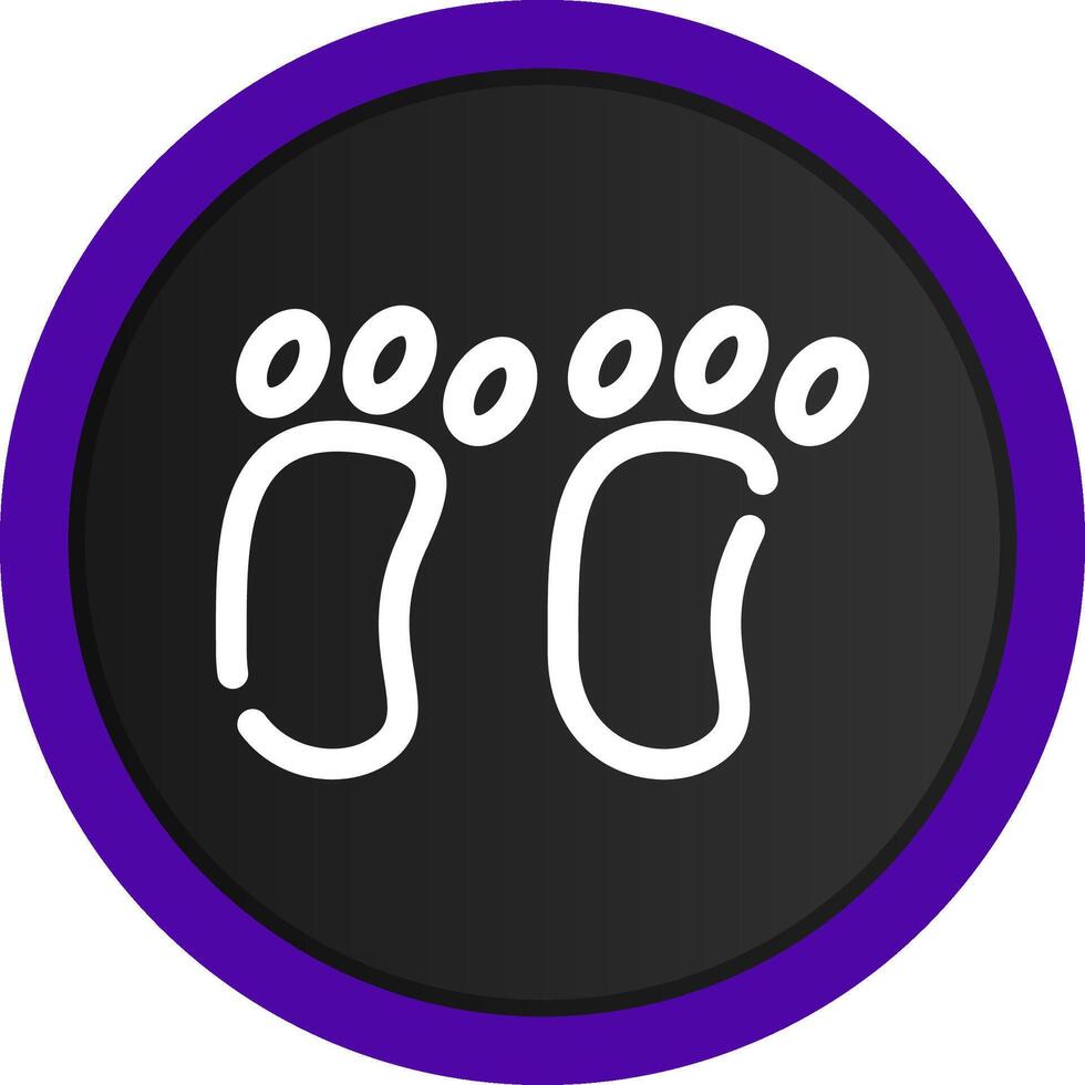 Footprint Creative Icon Design vector