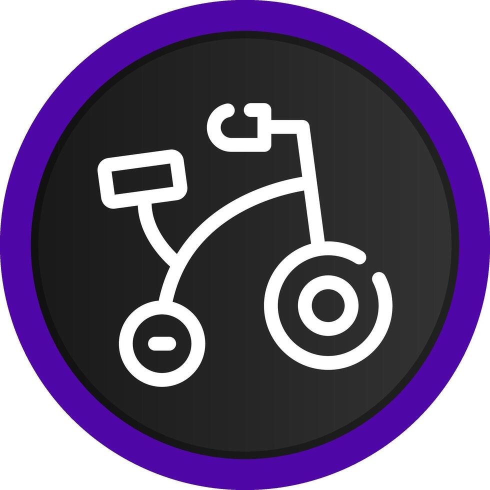Bike Toy Creative Icon Design vector