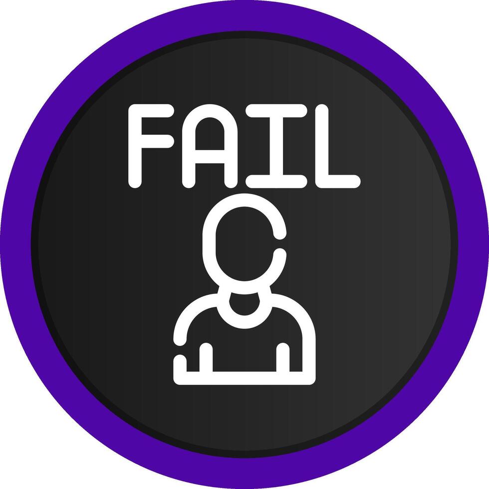 Fail Creative Icon Design vector