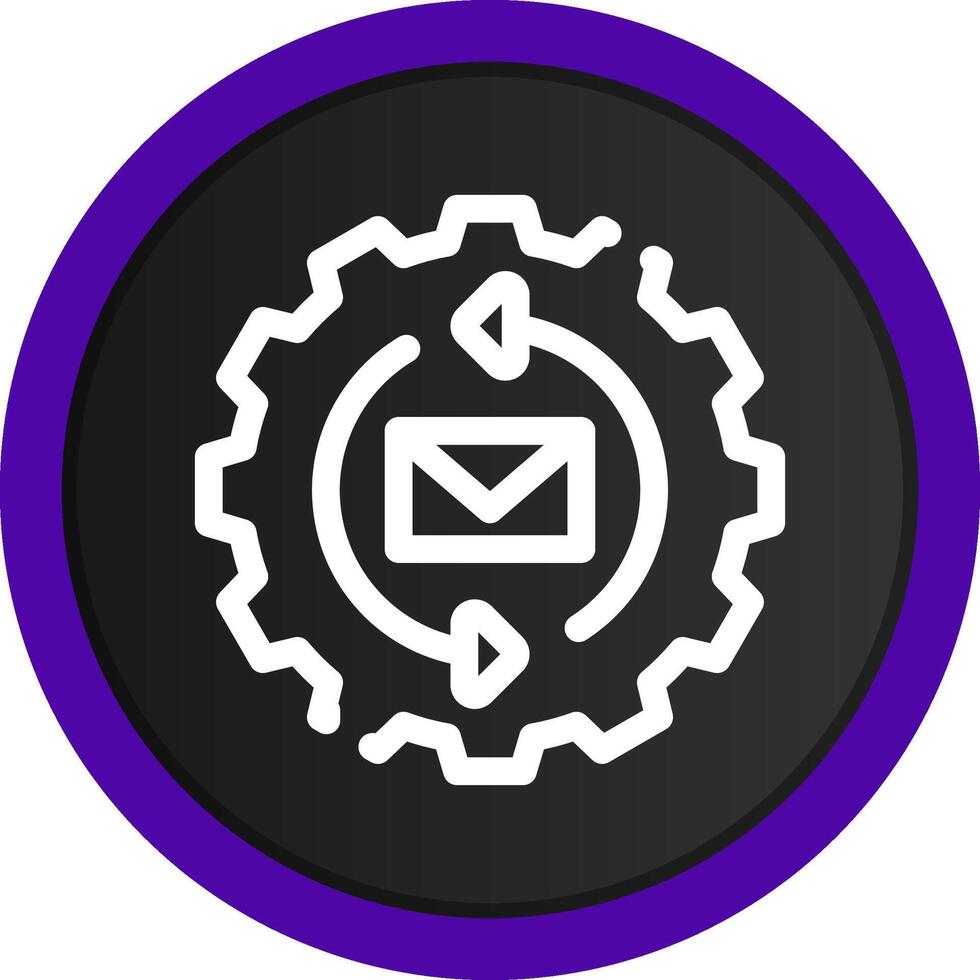 Marketing Automation Creative Icon Design vector
