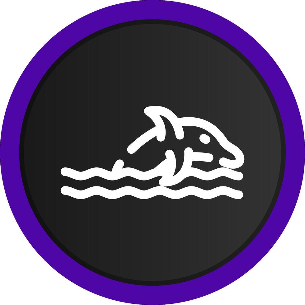Dolphin Creative Icon Design vector
