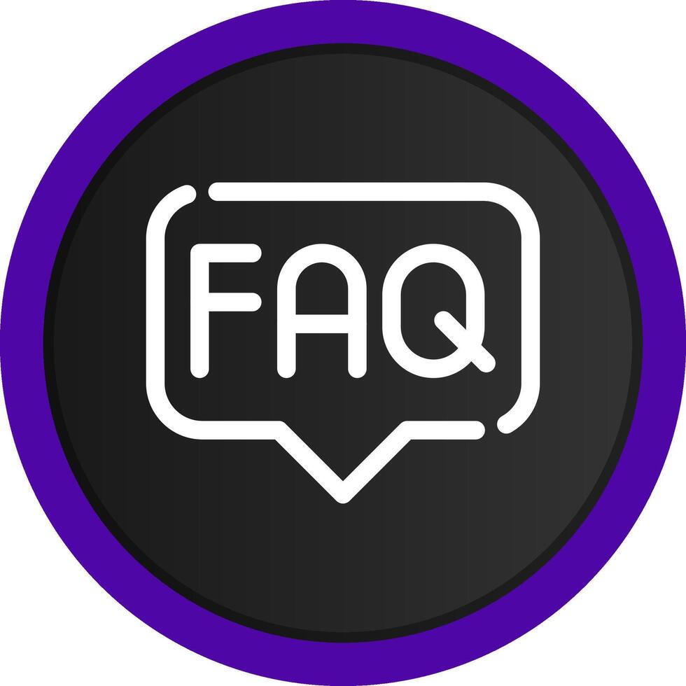 FAQ Creative Icon Design vector