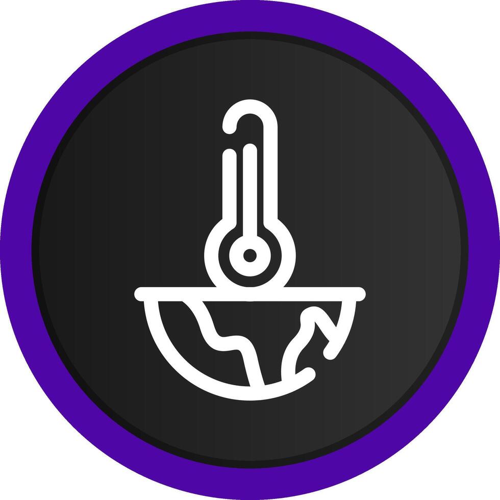 Global Warming Creative Icon Design vector