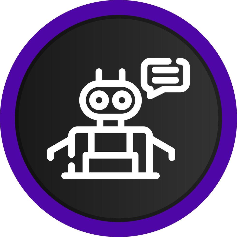 Chatbot Creative Icon Design vector