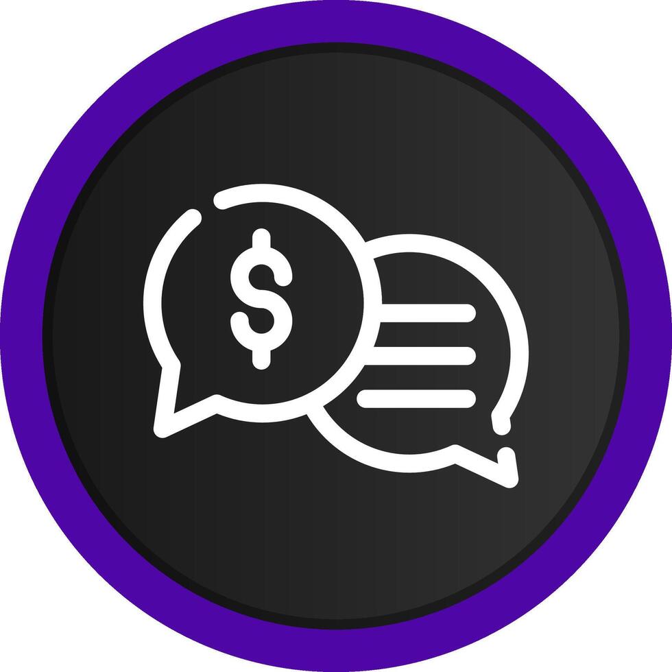 Business Dialog Creative Icon Design vector